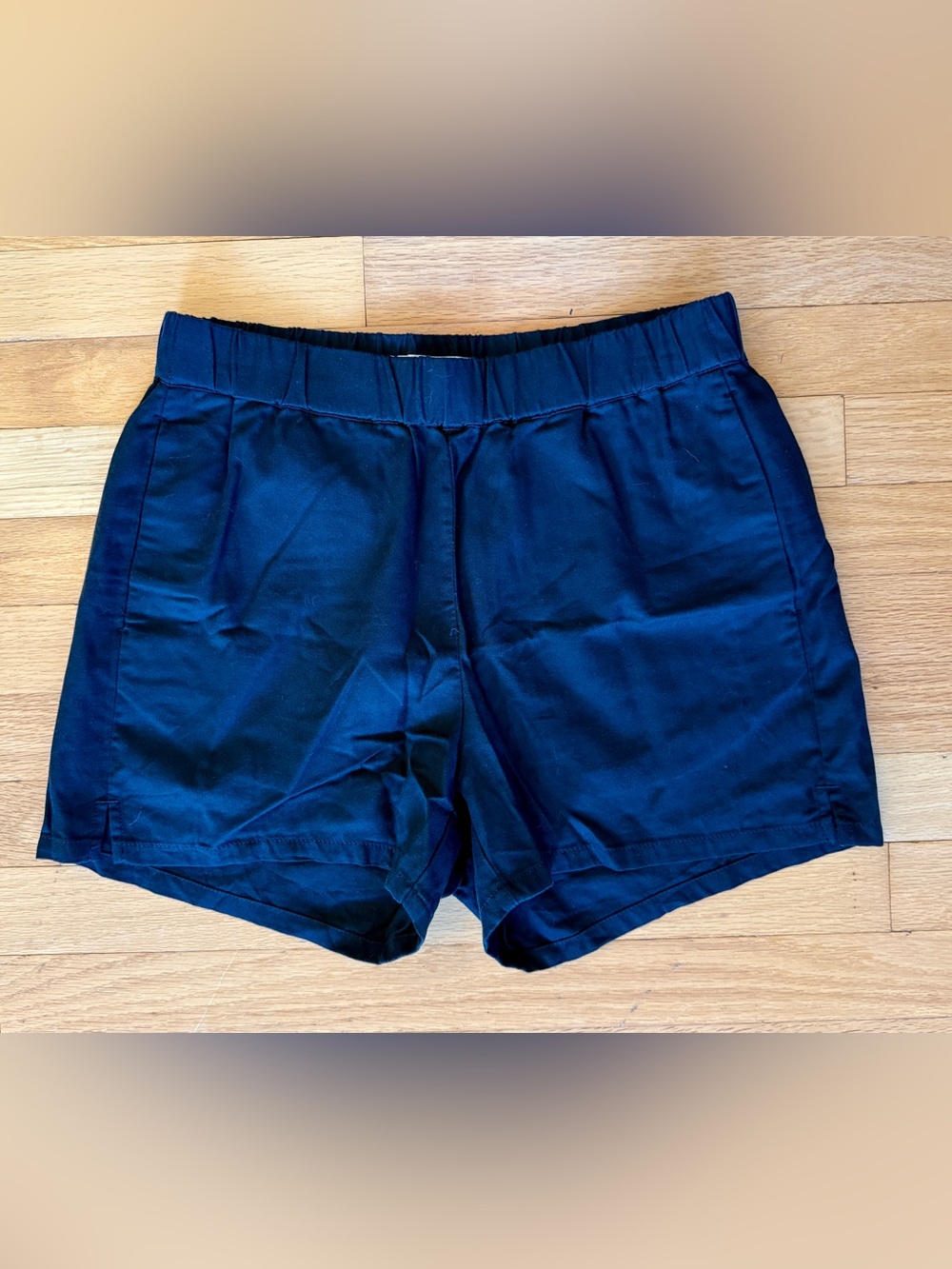 Madewell Black Elastic-Waist Shorts size S NWT